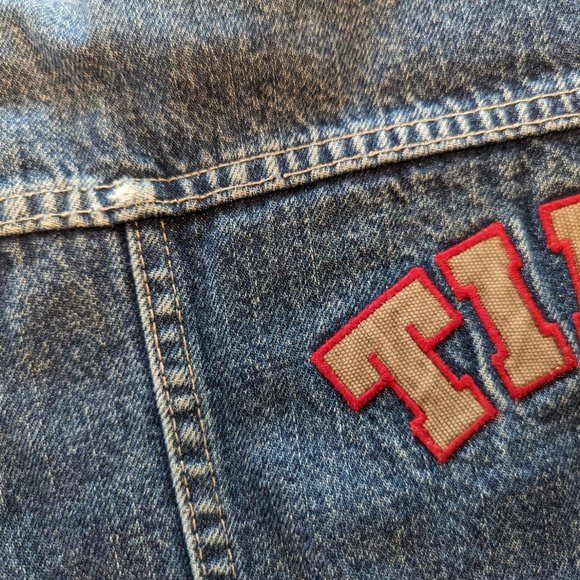 Vintage Thick Lined Adventures of Tin Tin Demin Jacket Unique - Picture 4 of 15